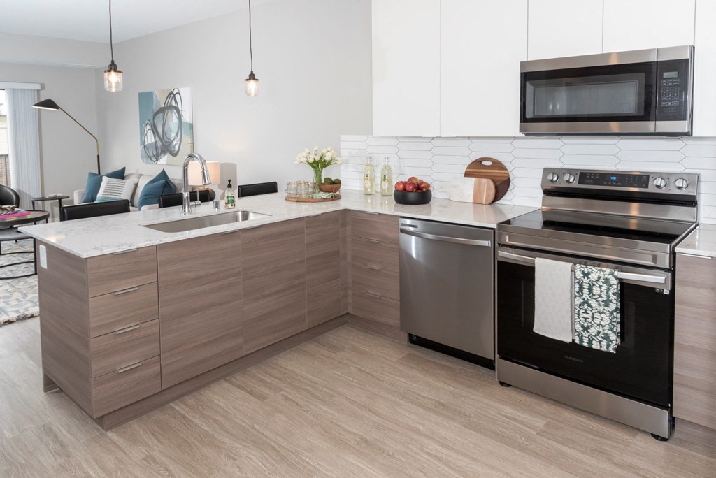 Open Kitchen at Grove80 Apartments, Minnesota, 55016