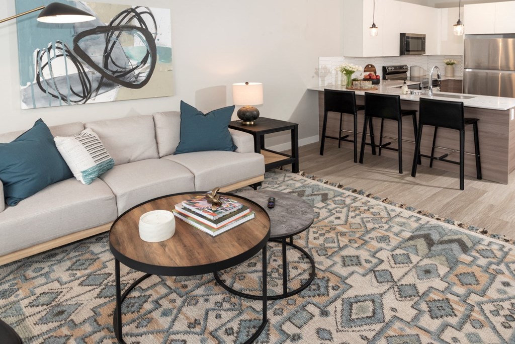 Living Room Model at Grove80 Apartments, Cottage Grove, MN