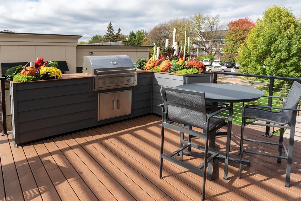 Upscale BBQ Area at Grove80 Apartments, Minnesota, 55016