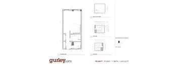 Studio floor plan named Peanut at Gurley Lofts in Minneapolis, MN