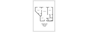 a floor plan of a bedroom house at Briarcliff Apartments, a 55+ Community, Mahtomedi, MN