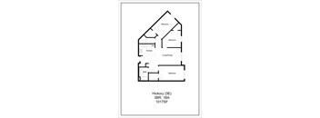 a floor plan for a small house at Briarcliff Apartments, a 55+ Community, Mahtomedi