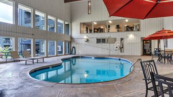 A large indoor swimming pool at Hillsborough Apartments, Minnesota, 55113