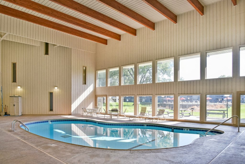 Glimmering Pool at Hillsborough Apartments, Minnesota, 55113
