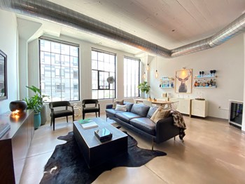 Gurley Lofts one bedroom living room - Photo Gallery 4