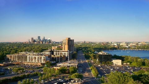 Aerial View at The Original at West Lake Quarter, Minneapolis, MN