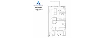 0 Bed 1 Bath Floor Plan at Lake Jonathan Flats, Chaska, 55318