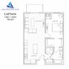 1 Bedroom 1 Bathroom Floor Plan 1 Bedroom 1 Bathroom Floor Plan at Lake Jonathan Flats, Chaska, 55318