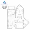 Skipper 1 Bed 1 Bath Floor Plan Skipper 1 Bed 1 Bath Floor Plan at Lake Jonathan Flats, Minnesota, 55318