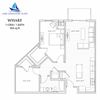 Wharf 1 Bedroom 1 Bathroom Floor Plan Wharf 1 Bedroom 1 Bathroom Floor Plan at Lake Jonathan Flats, Minnesota
