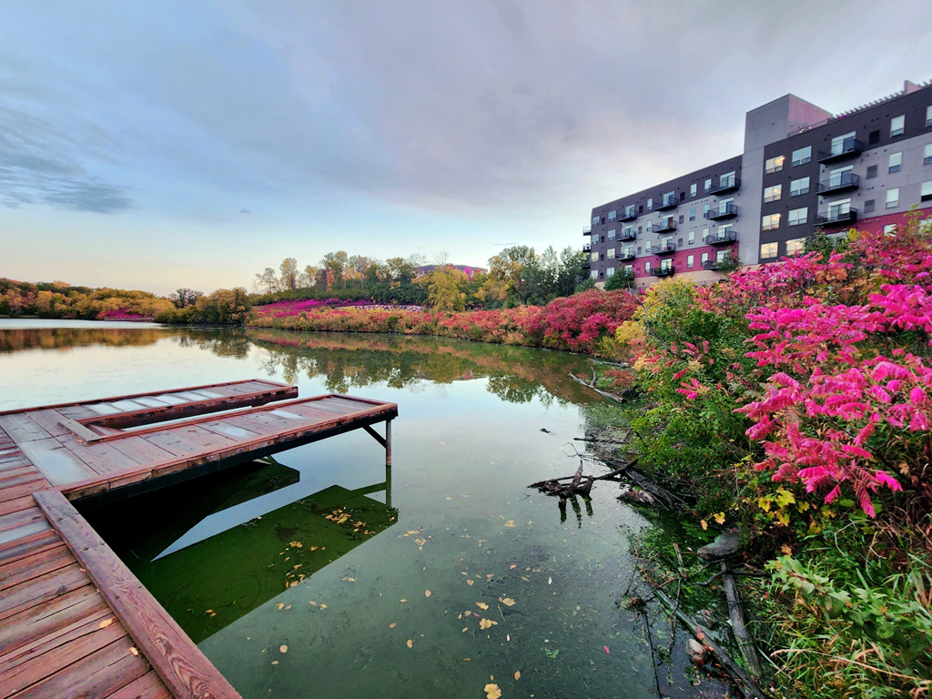 fall colors at lake jonathan flats