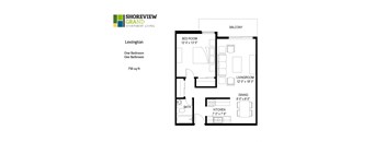 Lexington Floor Plan at Shoreview Grand, Shoreview