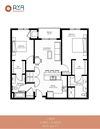 Worsted - ACC 1 Bed | 1 Bath | 671 Sq.Ft. Worsted - ACC 1 Bed | 1 Bath | 671 Sq.Ft. at Rya at RF64, Richfield, 55423