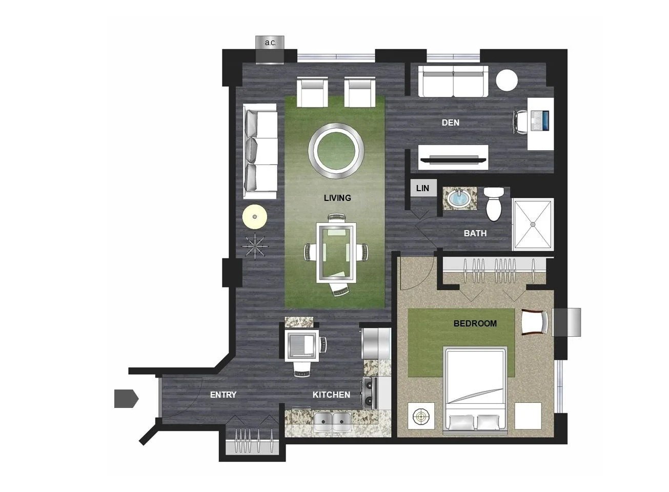 Cosmo Floor Plan at Lux Apartments, Brooklyn Center, Minnesota