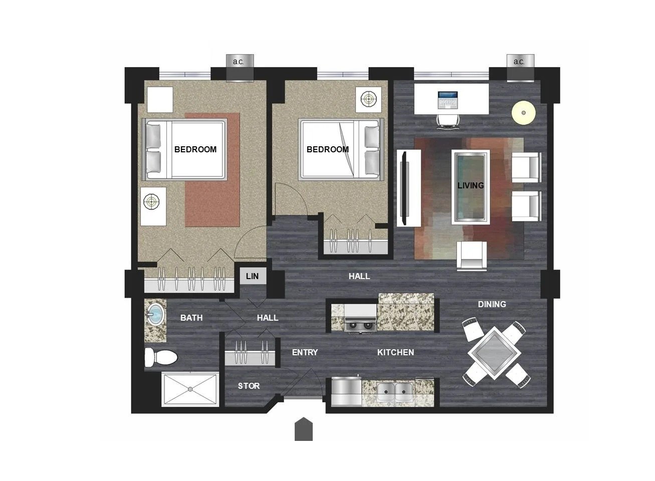 Envy Floor Plan at Lux Apartments, Brooklyn Center, 55430