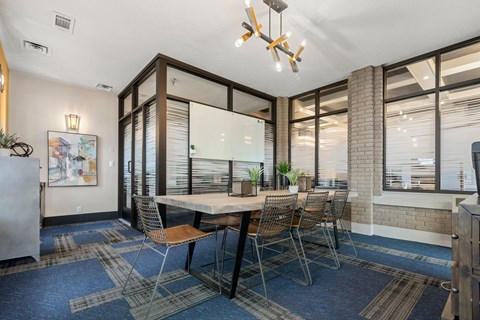 Dining Area at Lux Apartments, Brooklyn Center, Minnesota