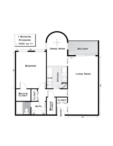 a floor plan of a house with three bedrooms and two bathrooms