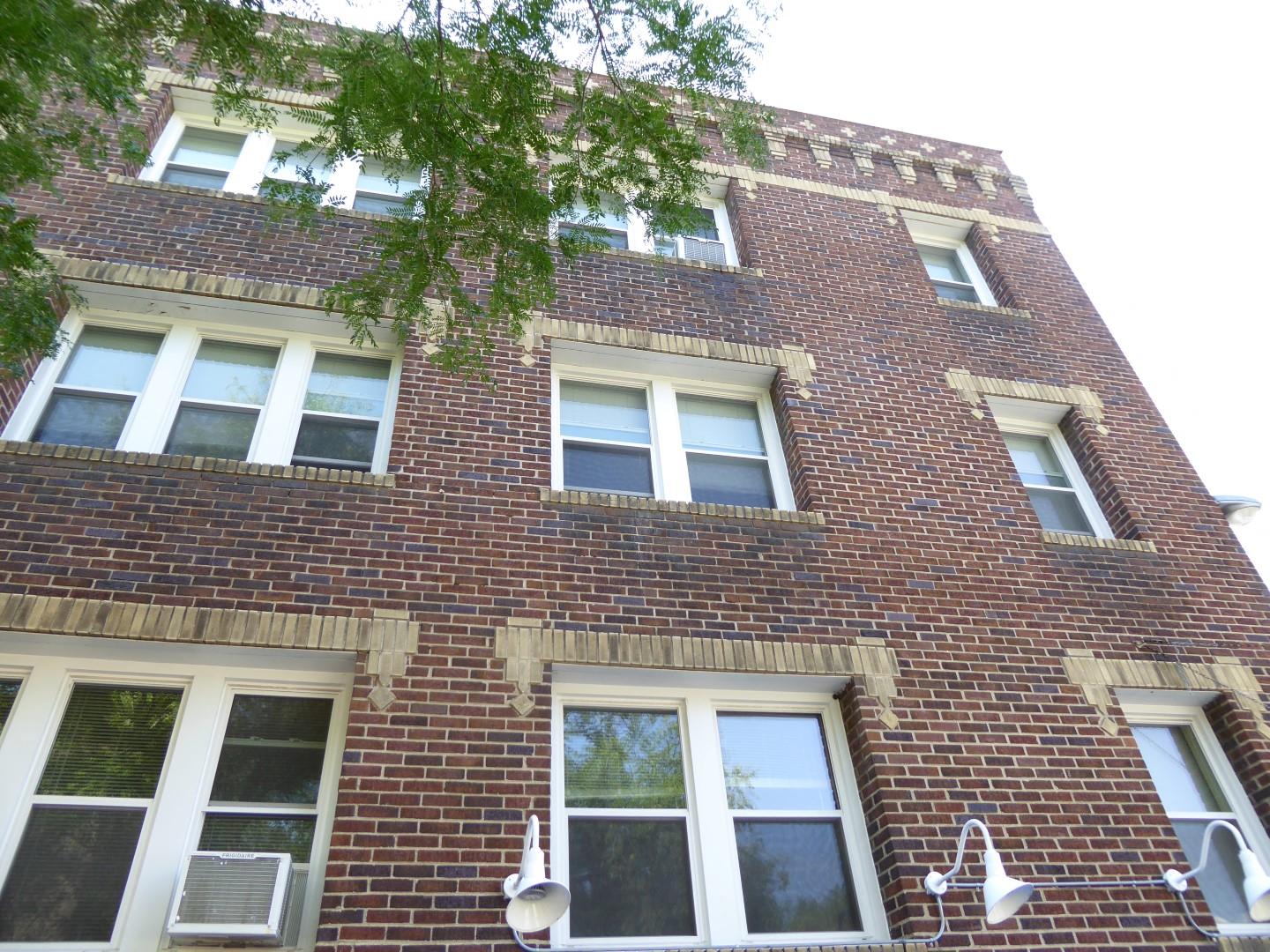 Large Exterior Windows with White Trim at Minneapolis Apartment