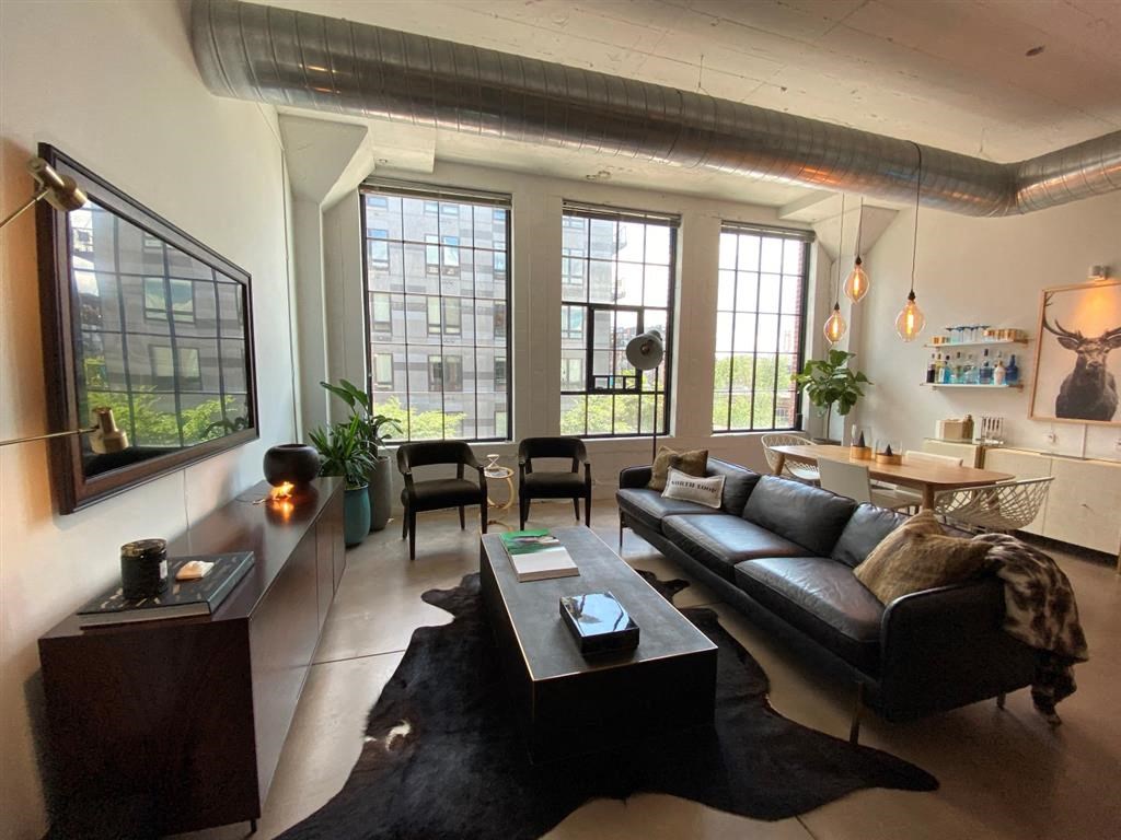 Spacious Living Room at Gurley Lofts, Minneapolis, MN 55401