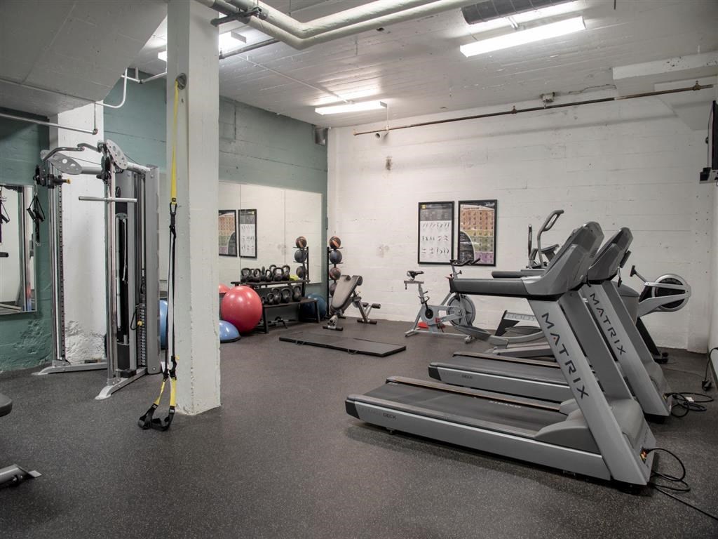 A gym at Gurley Lofts, Minneapolis, MN 55401