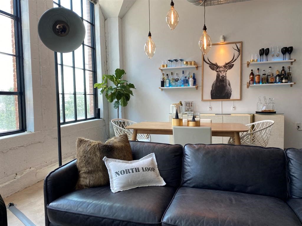 Living And Dining Area at Gurley Lofts, Minneapolis, MN