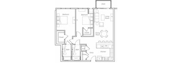 Barrett-N Floor plan at Overlook on the Creek, Minnetonka, MN