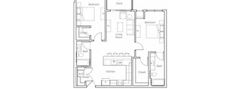 Barton-H Floor plan at Overlook on the Creek, Minnetonka, MN 55305