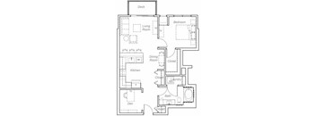 Belmont--O Floor plan at Overlook on the Creek, Minnetonka, MN 55305