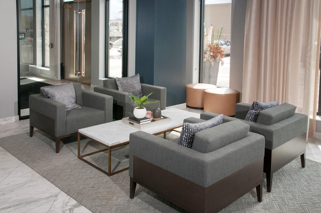 clubhouse with Beautiful Window Coverings at Residences at 1700, Minnesota