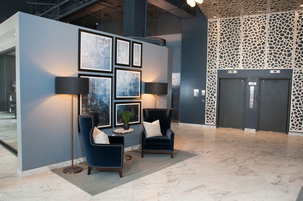 Decorative Lobby with Sitting at Residences at 1700, Minnetonka, MN