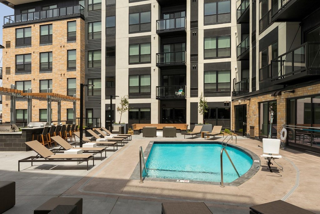 Resort Style Pool with Sundeck at Residences at 1700, Minnetonka, MN 55305