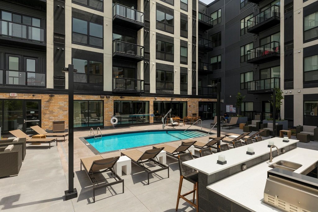 Poolside Entertainment Bar at Residences at 1700, Minnesota