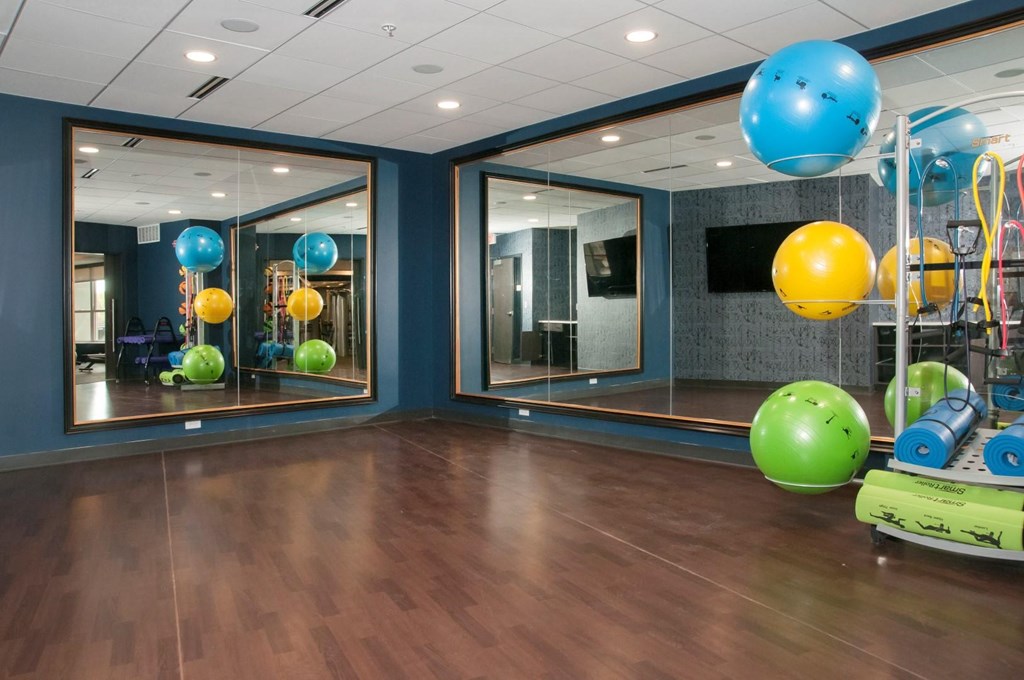 Relaxing Yoga Studio and Spin Room at Residences at 1700, Minnetonka, MN 55305