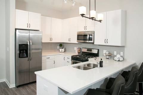 Top-of-the-line Kitchens with White Cabinetry at Residences at 1700, Minnesota, 55305
