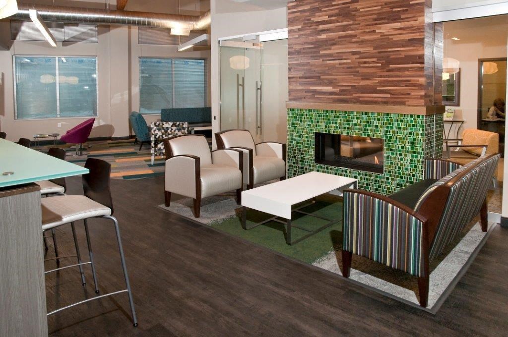 Clubhouse with Fire Pit at Shoreview Grand, Shoreview, MN