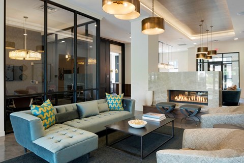 Clubhouse with Upgraded Interiors at The Shoreham, St. Louis Park, Minnesota