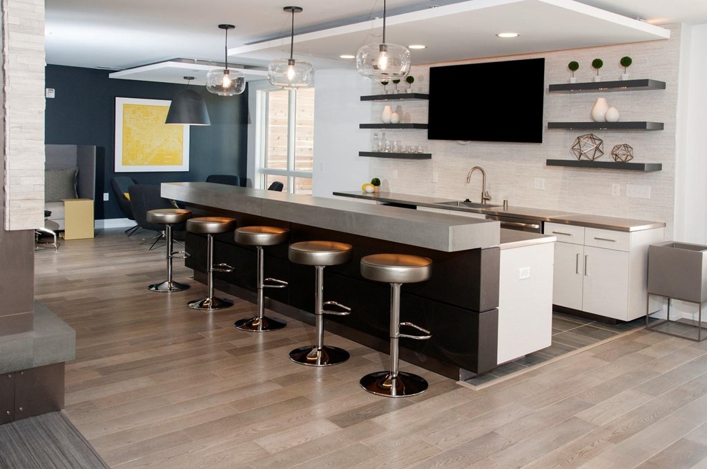 Kitchen with Breakfast Bar at The Finn I, St. Paul, 55116