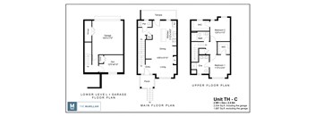 floor plan of Townhouse C