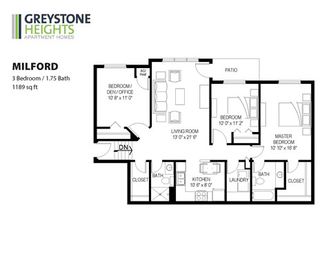 3 bedroom floor plan