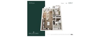 1 bed 1 bath H at Olivine Apartments, Victoria, MN