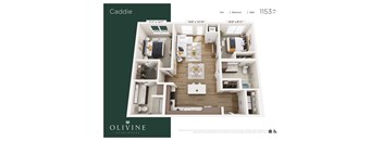 2 bed 2 bath A at Olivine Apartments, Victoria
