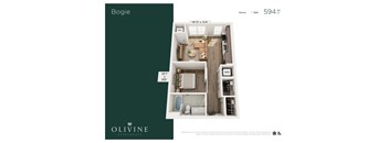 1 bedroom 1 bath A at Olivine Apartments, Victoria