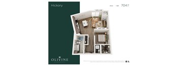 1 bedroom 1 bath D at Olivine Apartments, Victoria, MN, 55386
