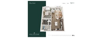 1 bed 1 bath D at Olivine Apartments, Victoria