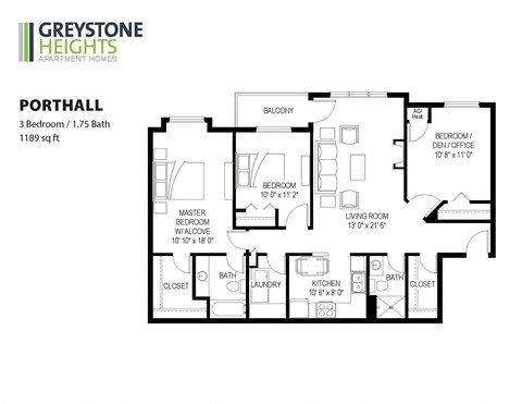 3 bedroom floor plan