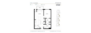 the floor plan of the apartment