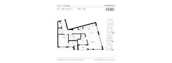 floor plan of the third level of the apartment