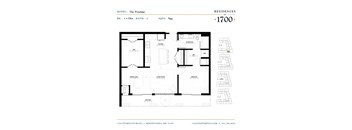 the floor plan of the apartment