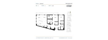 the address residence opera 1 bedroom apartment 1190 floor plan