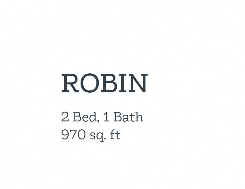 Robin Floor Plan Robin Floor Plan at Birdtown Flats, Robbinsdale, Minnesota
